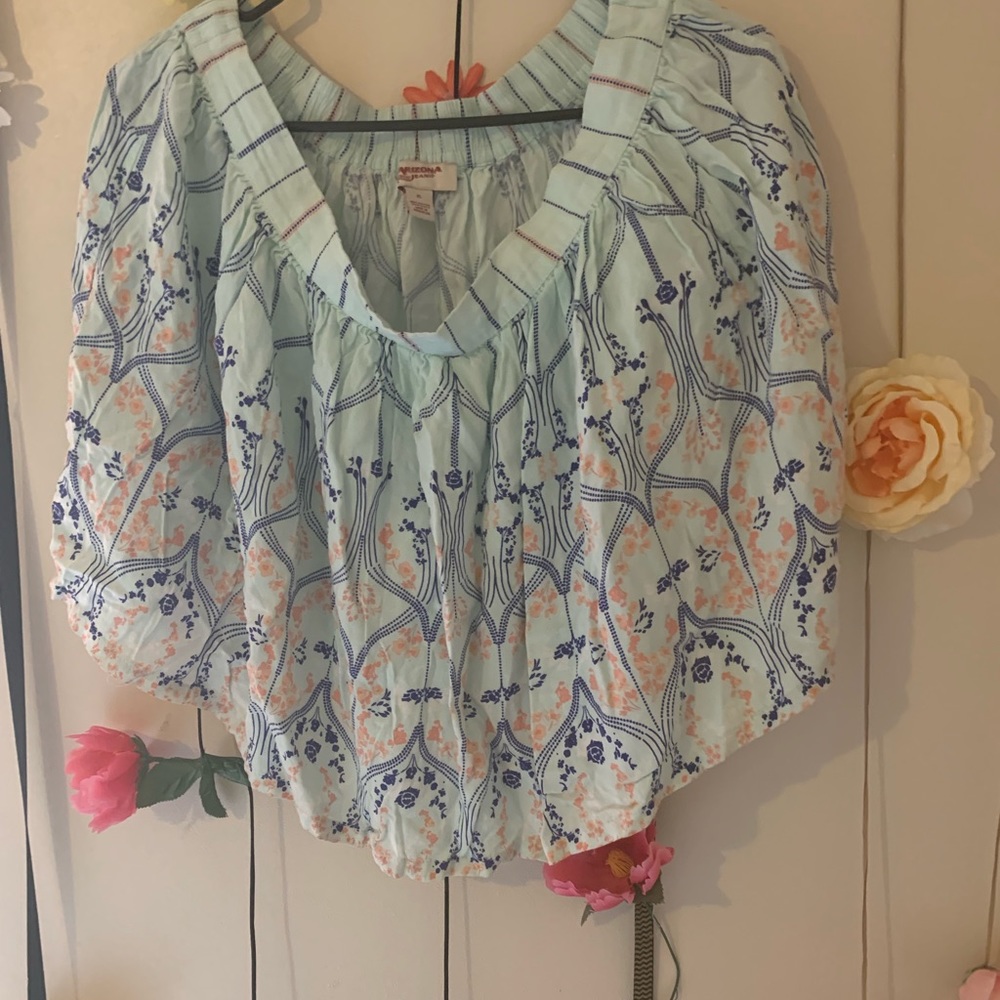 Pretty print mini skirt